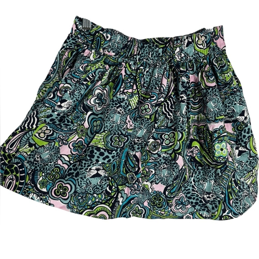 Lilly Pulitzer blue and green skirt 10